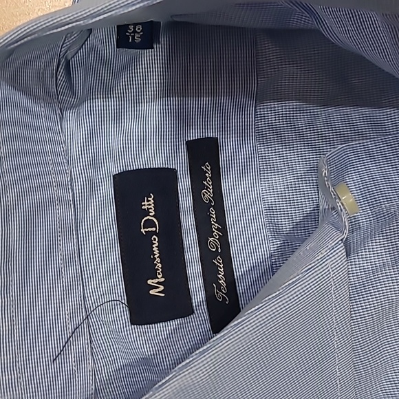 Massimo Dutti men's size small blue shirt - Picture 3 of 6